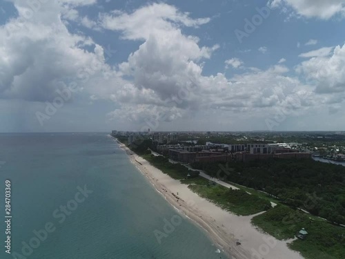view of the sea from above 