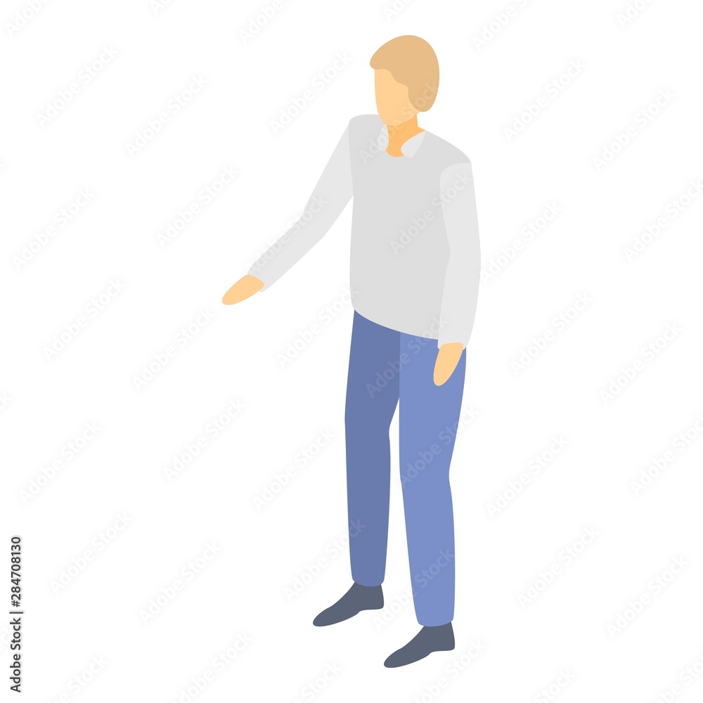 Warehouse manager icon. Isometric of warehouse manager vector icon for web design isolated on white background Warehouse manager icon. Isometric of warehouse manager vector icon for web design isolated on white background