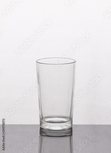 empty glass of water