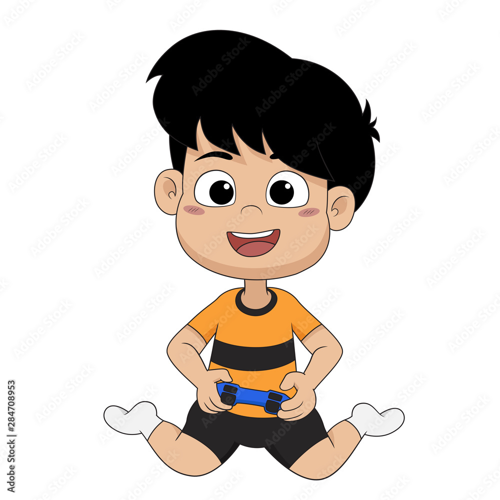 Children play the game and enjoy the holiday. Children play the game and enjoy the holiday.