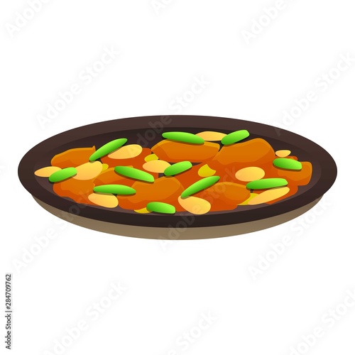 Thai bean food icon. Cartoon of thai bean food vector icon for web design isolated on white background