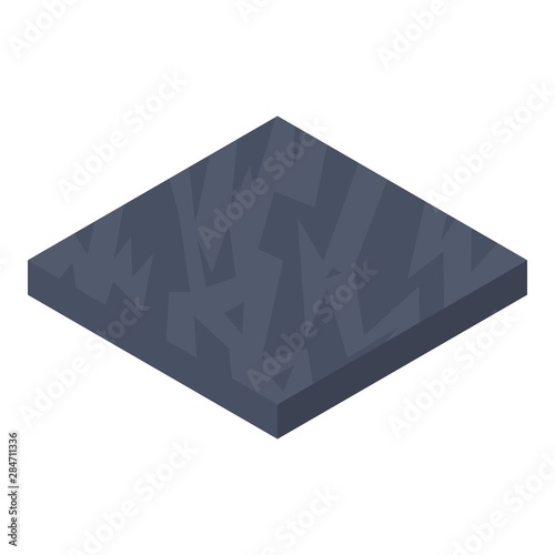 Bedrock soil icon. Isometric of bedrock soil vector icon for web design isolated on white background