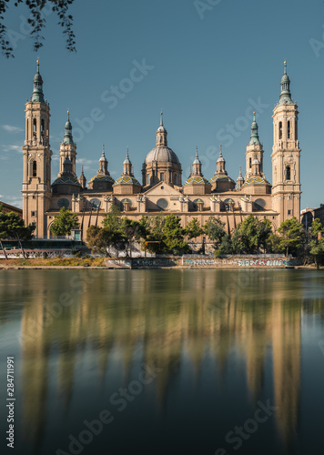 View of Basilica Pilar in Zaragoza , Spain. © LorenaCirstea