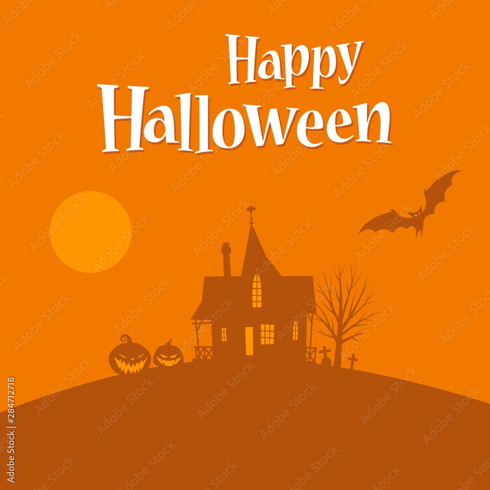 Happy Halloween Card template