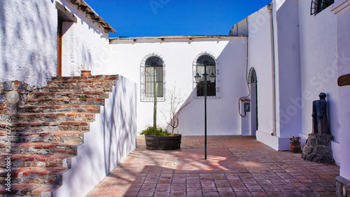 El Cafayate, Argentina - September 15, 2018: Scenic streets and colonial architecture of El Cafayate city in North Argentina photo