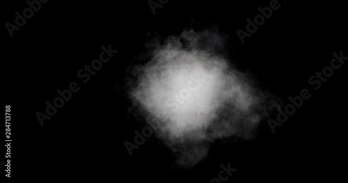 Abstract steam on a black background