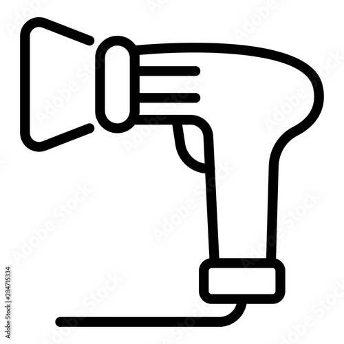 Barcode scanner interface icon. Outline barcode scanner interface vector icon for web design isolated on white background