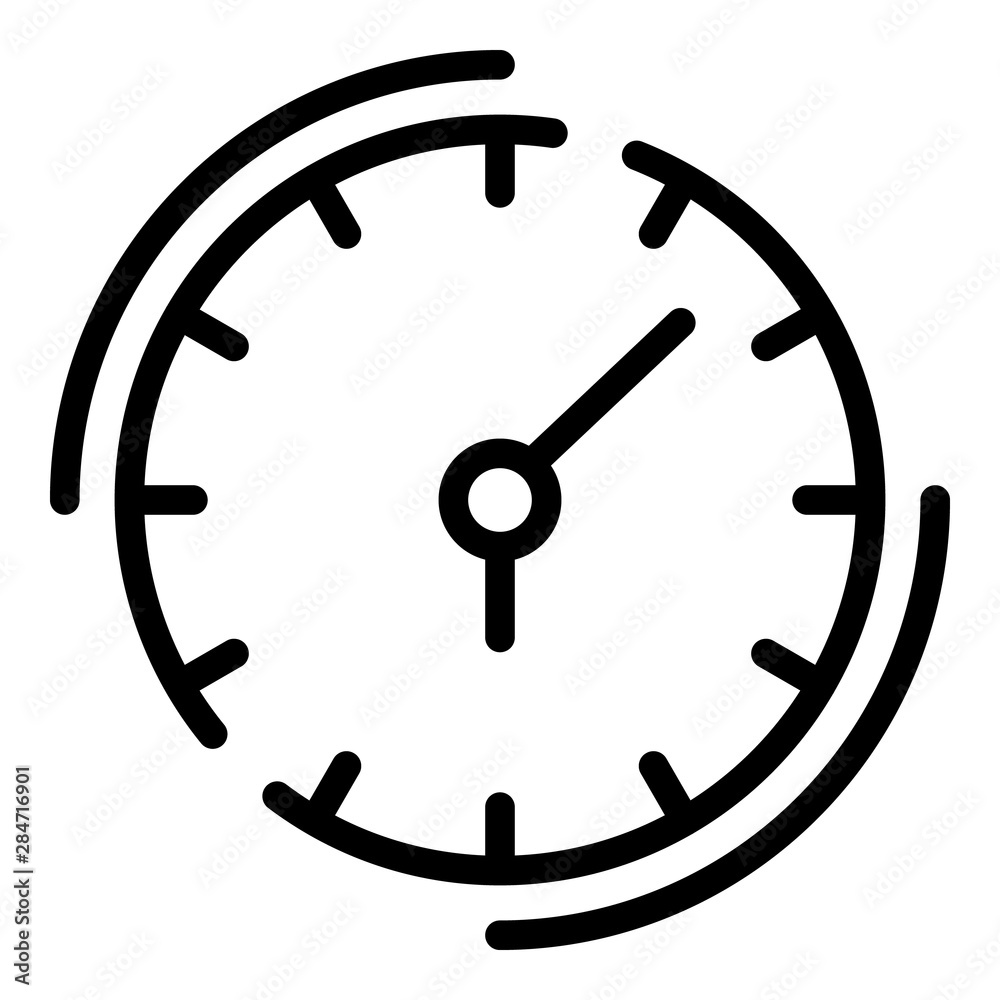 Quest clock icon. Outline quest clock vector icon for web design isolated on white background Quest clock icon. Outline quest clock vector icon for web design isolated on white background