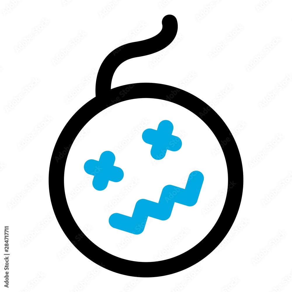 Quest bomb icon. Outline quest bomb vector icon for web design isolated on white background Quest bomb icon. Outline quest bomb vector icon for web design isolated on white background