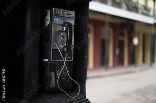 Фотография old phone on the street
