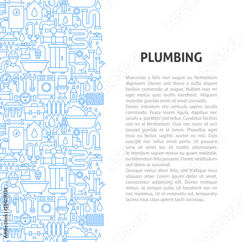 Plumbing Service Line Pattern Concept