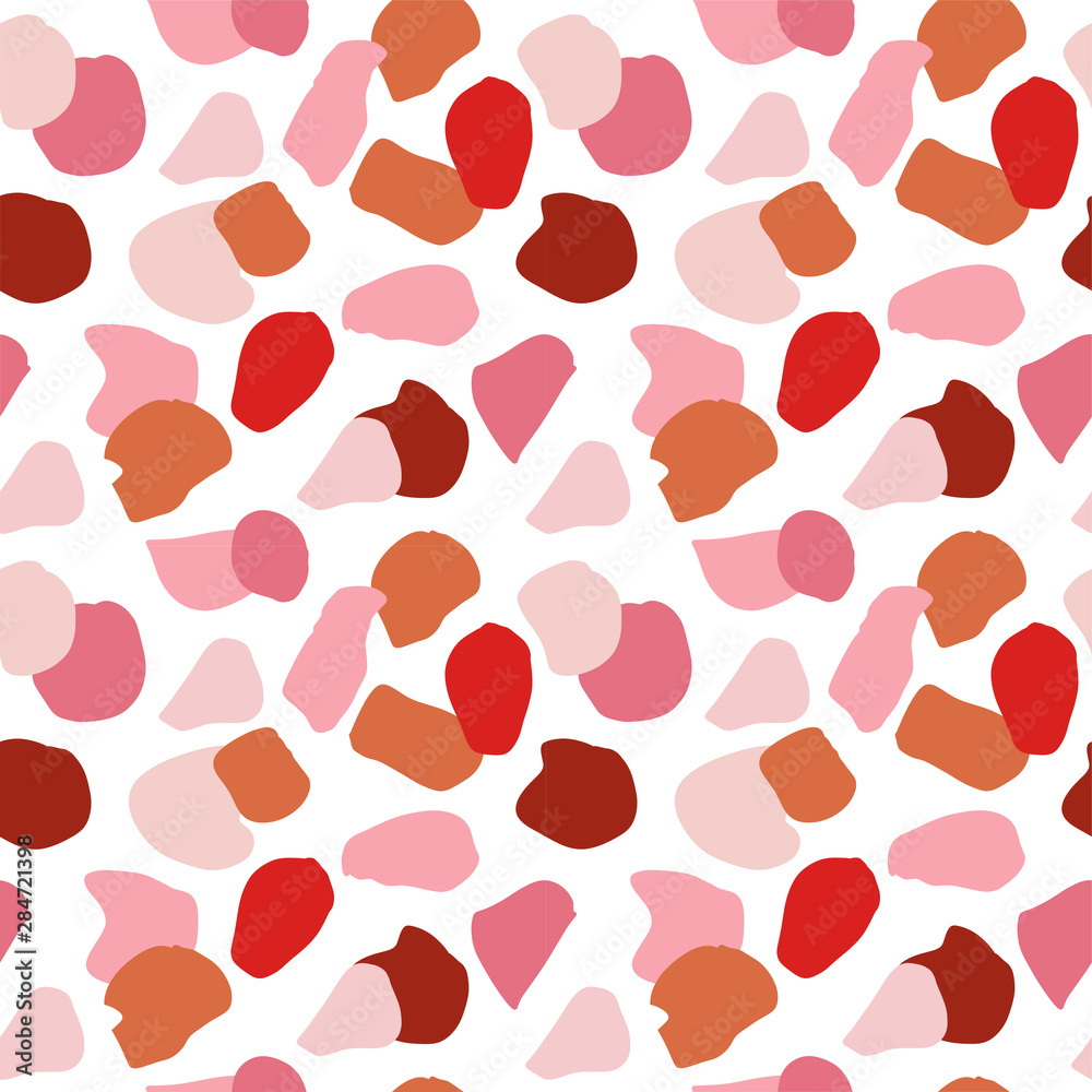 Abstract seamless pattern. Trendy wallpaper with random different shapes in warm earthy colors. Brown, beige, cream, terracotta, pastel, pink. Modern textile, branding and packaging,wrapping paper. Abstract seamless pattern. Trendy wallpaper with random different shapes in warm earthy colors. Brown, beige, cream, terracotta, pastel, pink. Modern textile, branding and packaging,wrapping paper.