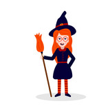 Halloween witch character
