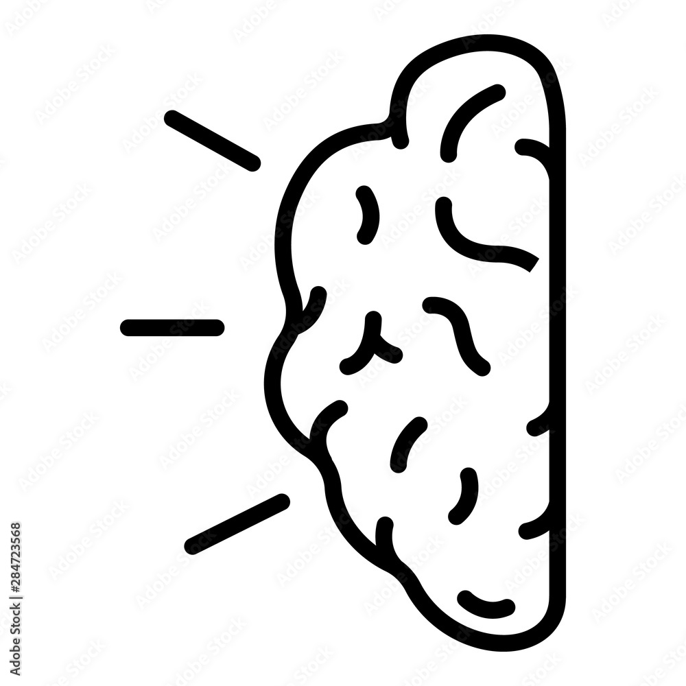 Obraz premium Champion mind icon. Outline champion mind vector icon for web design isolated on white background