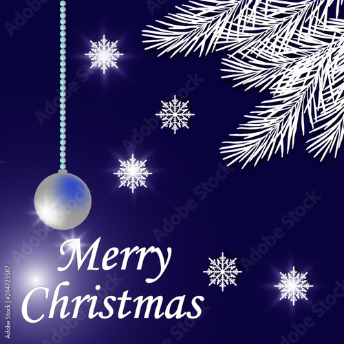 Christmas card with greetings