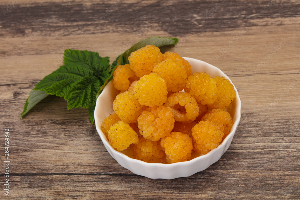 Sweet ripe tasty yellow raspberry Sweet ripe tasty yellow raspberry
