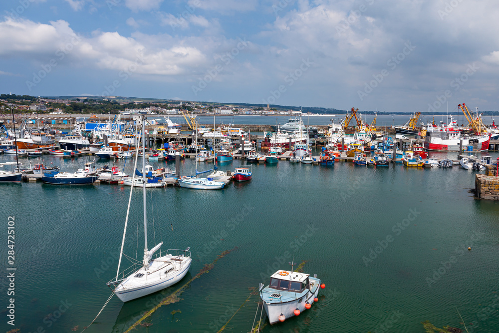 Newlyn Harbour an important fishing Port on the coast of Cornwall England