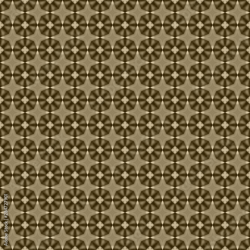 Brown geometric mosaic detailed seamless textured pattern background