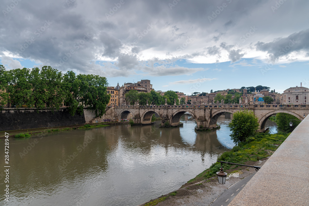 Sain Peter - Tevere river - Rome - Italy