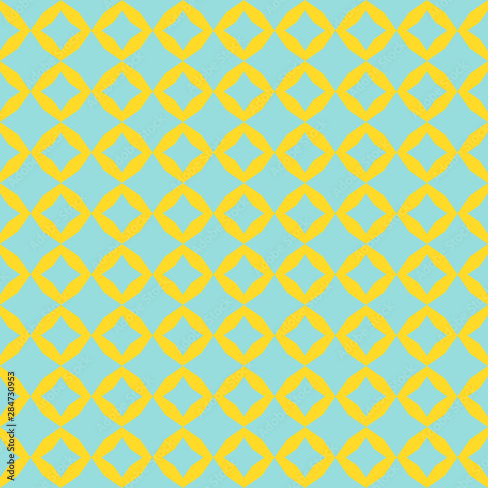 Vector geometric seamless pattern, abstract checkered texture with diamonds