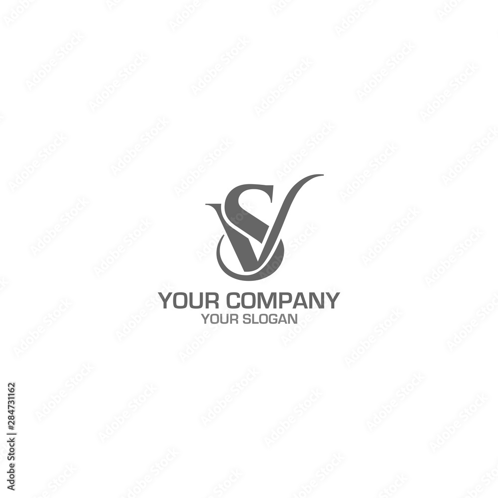 V and S Logo Design Vector V and S Logo Design Vector