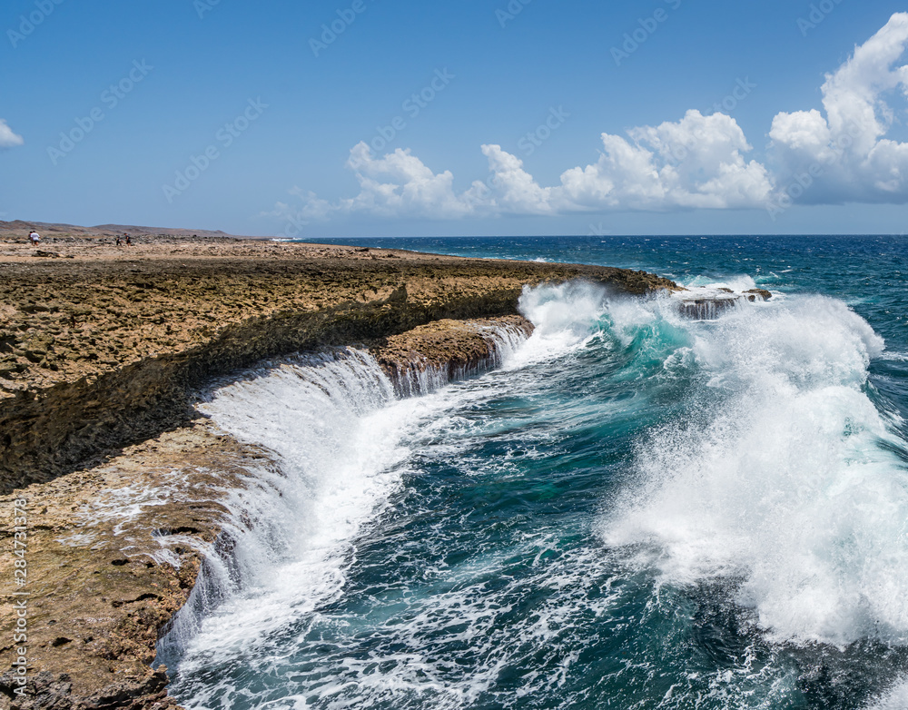   Shete Boka National park Views around Curacao a small Caribbean island