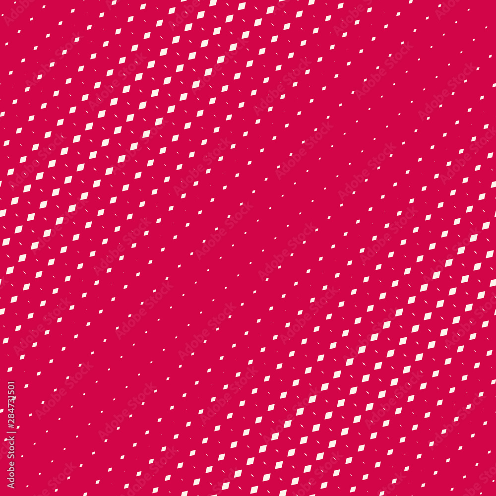 Vector geometric halftone pattern with diagonal fading rhombuses. Red and white Vector geometric halftone pattern with diagonal fading rhombuses. Red and white