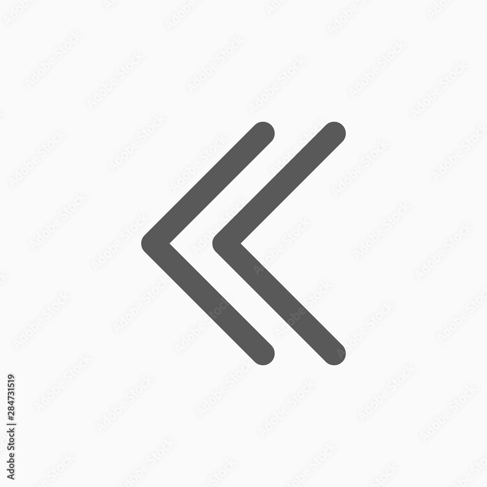 left arrow icon, backward vector left arrow icon, backward vector