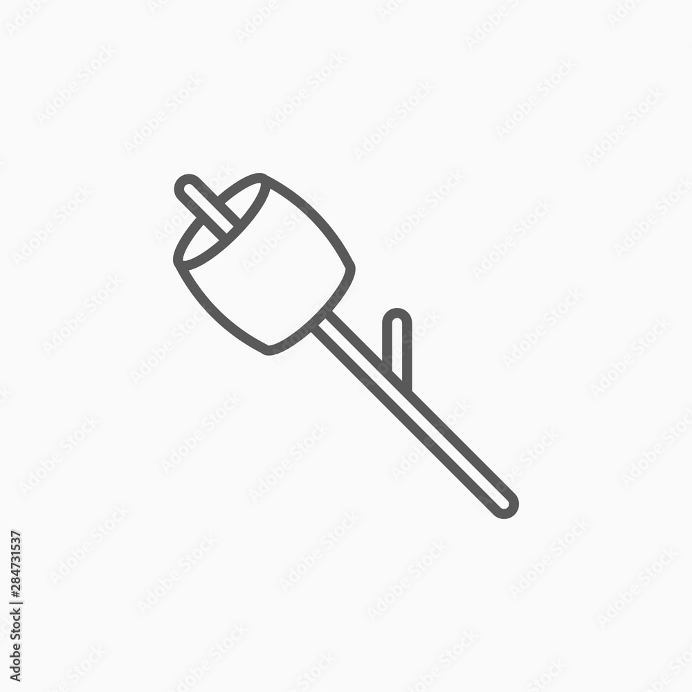 marshmallow icon, dessert vector marshmallow icon, dessert vector
