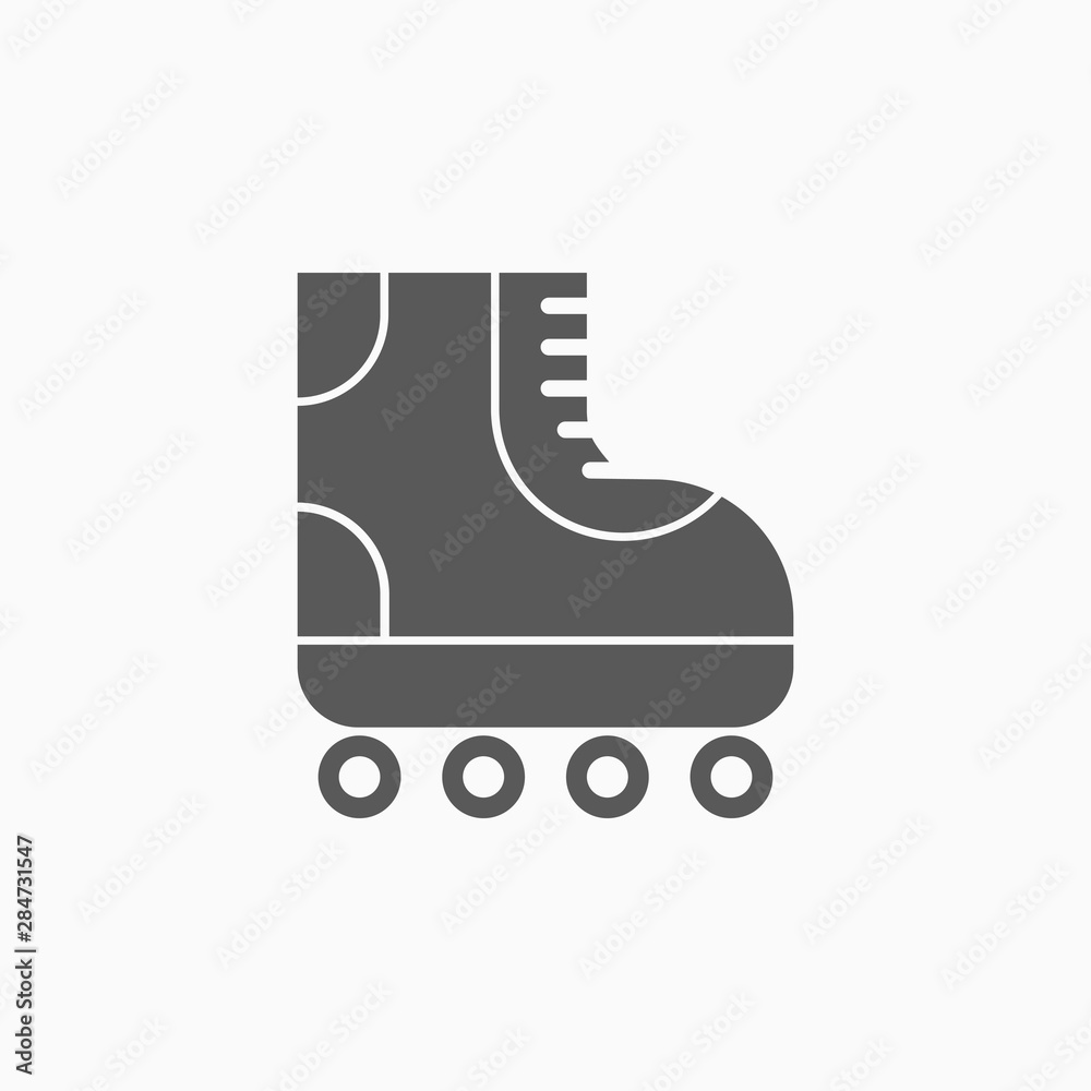 roller skates icon, skate shoe vector roller skates icon, skate shoe vector