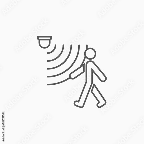 sensor waves signal icon vector