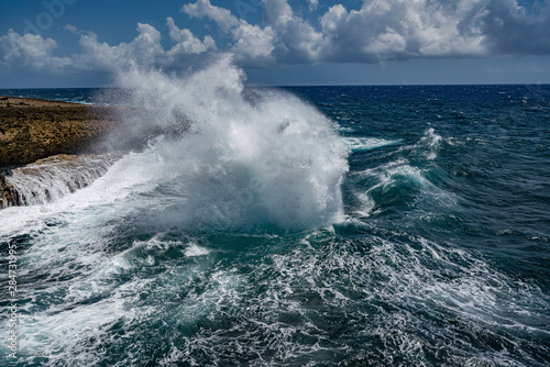   Shete Boka National park Views around Curacao a small Caribbean island