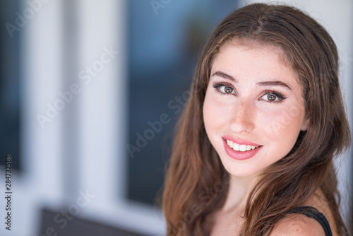 Portrait of an amazing young woman smiling at camera