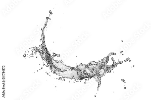 water Splash isolate On White