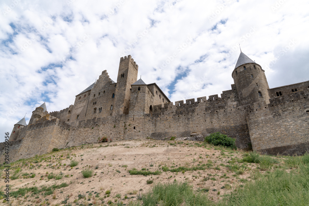 Carcassonne fortress in Languedoc-Roussillon France