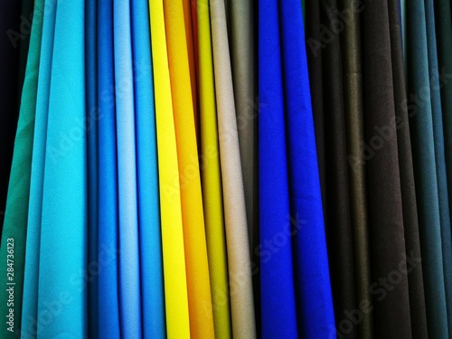 Принти на полотні Multicolored gabardine fabric.