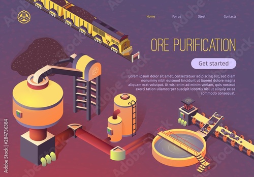 Ore Purification at Metallurgy Foundry Banner