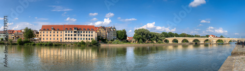 Der Stadtteil "Stadtamhof" in Regensburg an der Donau