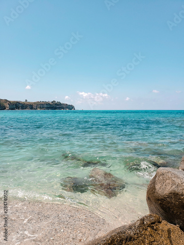 Summer, beach and a turquoise sea. photo