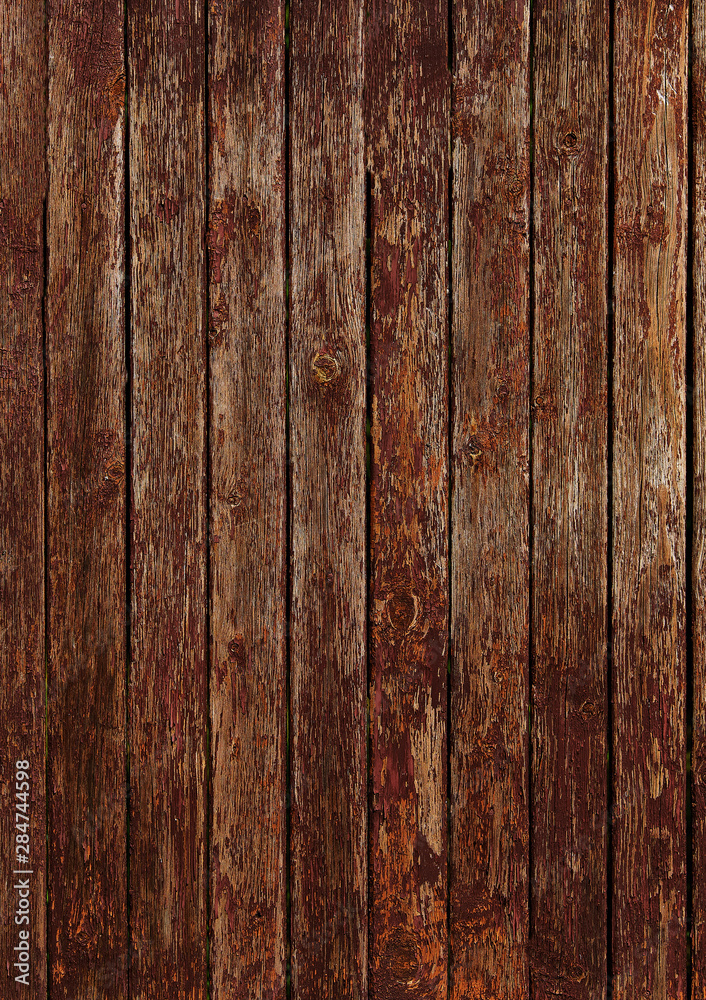 Old red wooden texture background. Vertical arrangement. Old red wooden texture background. Vertical arrangement.