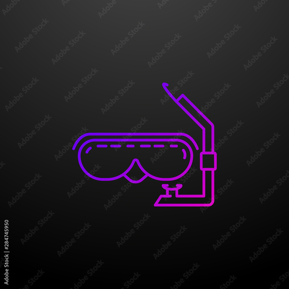 Mask for diving dusk style nolan icon. Elements of summer holiday and travel set. Simple icon for websites, web design, mobile app, info graphics Mask for diving dusk style nolan icon. Elements of summer holiday and travel set. Simple icon for websites, web design, mobile app, info graphics