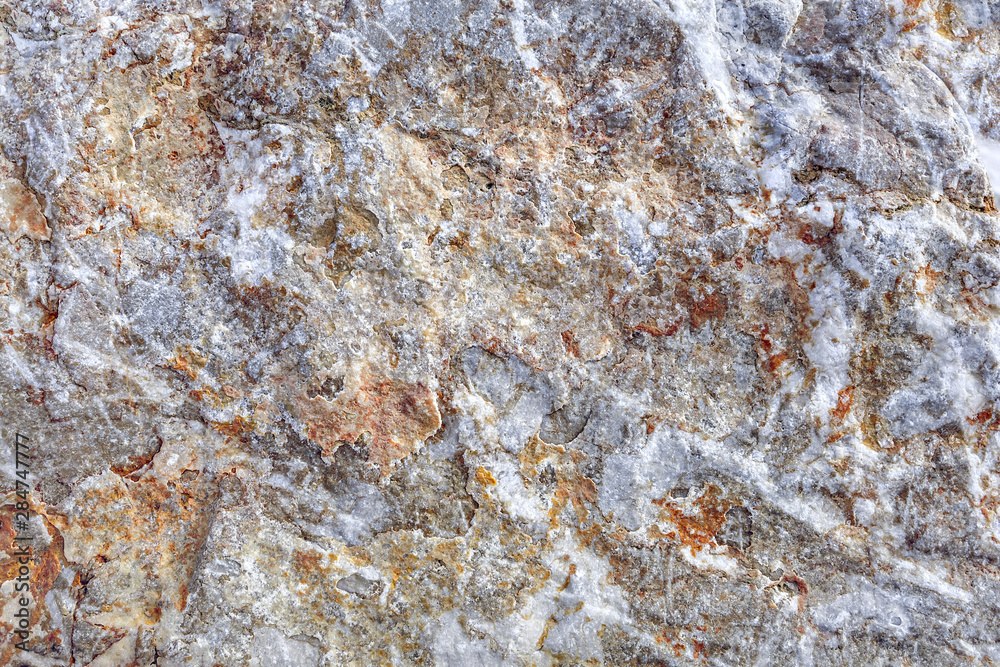 Natural stone texture closeup. Selective focus.