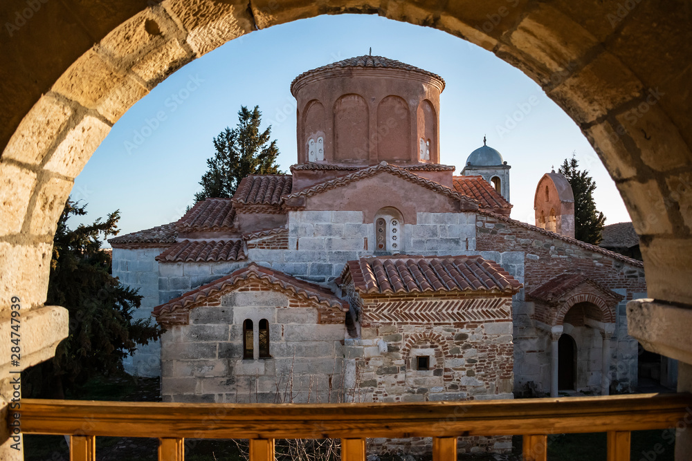 View of the Monastery of Saint Mary, Apollonia, Albania.