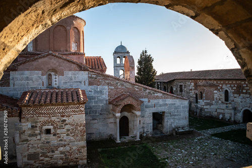 View of the Monastery of Saint Mary, Apollonia, Albania.