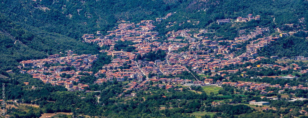 Landscape Montella village, Avelino district, Italy
