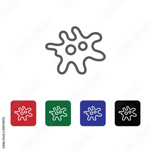 Bacterium vector icon. Element of medicine for mobile concept and web apps illustration. Thin line icon for website design and development. Vector icon