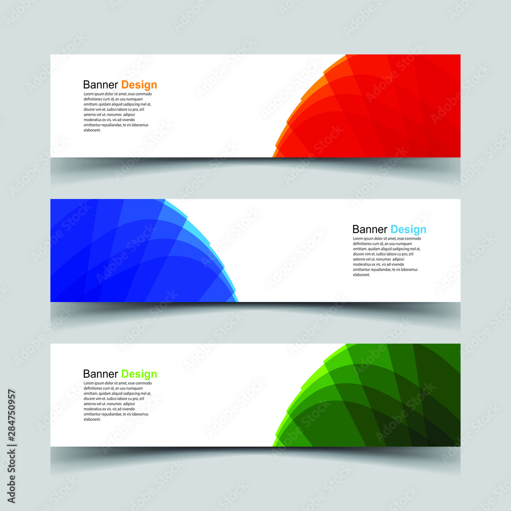 Fototapeta premium Vector Abstract design banner web template