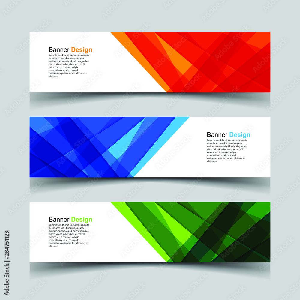 Fototapeta premium Vector Abstract design banner web template