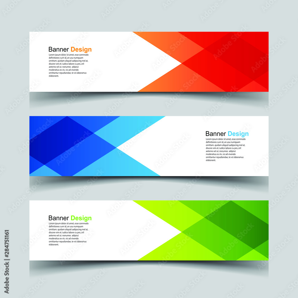 Vector Abstract design banner web template Vector Abstract design banner web template