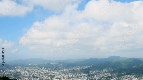 都市風景　長崎市　タイムラプス